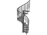 Spiral Staircase 3D Model preview