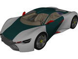Sport Car Concept 3D Model preview