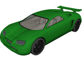 Sports Car Concept 3D Model preview