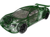 Sports Car Concept 3D Model