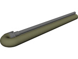 Spud Gun 3D Model preview