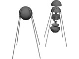 Sputnik Satellite 3D Model preview