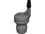 SRAM 7 Gripshift 3D Model preview
