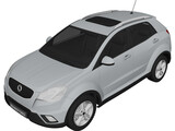 SsangYong Korando (2011) 3D Model preview