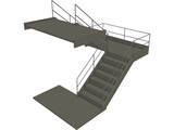 Stairs 3D Model preview