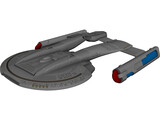 Star Trek Akira Class 3D Model preview