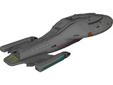 Star Trek USS Voyager 3D Model preview