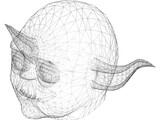 Star Wars Yoda Head 3D Model
