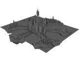 Stargate Atlantis City 3D Model preview