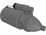 Starting Motor Cutway 3D Model