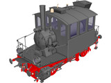 Steam Locomotive 3D Model preview