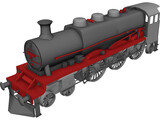 Steam Locomotive 3D Model preview