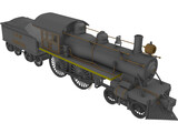 Steam Locomotive 3D Model