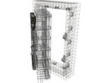 Steel Bank Vault Door 3D Model