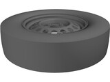 Steel Rim 14 Inch 3D Model