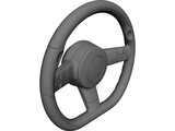 Steering Wheel 3D Model preview