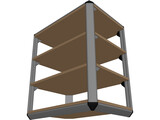 Stereo Rack 3D Model