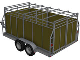 Stock Trailer 3D Model preview