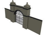 Stonehearst Asylum Gate 3D Model preview