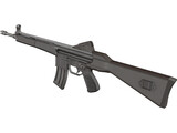 Stoner Rifle 3D Model preview