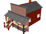 Store Old West 3D Model preview