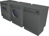 Stove, Washingmachine, Dishwasher 3D Model preview