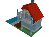 Strandhaus Lego 3D Model preview