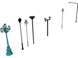 Street Luminaires 3D Model preview