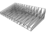 Structural Truss Roof 3D Model preview