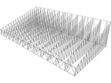 Structural Truss Roof 3D Model