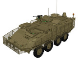 Stryker M1130 Command Vehicle 3D Model preview