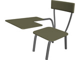 Student Desk 3D Model preview