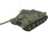 SU-100 3D Model preview