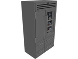Sub Zero 48 Fridge 3D Model preview