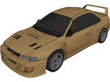 Subaru Impreza Coupe 3D Model preview