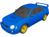 Subaru Impreza WRX STi (2001) 3D Model preview