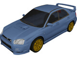 Subaru Impreza WRX Sti (2004) 3D Model preview