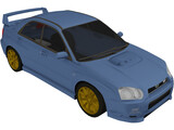 Subaru Impreza WRX Sti (2004) 3D Model