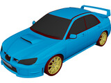 Subaru Impreza WRX STi (2006) 3D Model preview