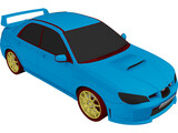 Subaru Impreza WRX STi (2006) 3D Model