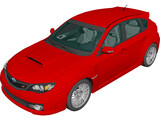 Subaru Impreza WRX STi (2008) 3D Model preview