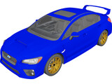 Subaru Impreza WRX STi (2015) 3D Model preview
