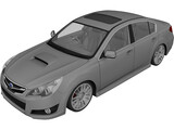 Subaru Legacy (2010) 3D Model preview