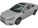 Subaru Legacy (2014) 3D Model preview