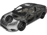 Subaru Legacy (2014) 3D Model