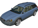 Subaru Outback Wagon (2005) 3D Model preview