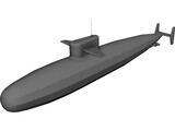 Submarine 3D Model preview