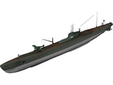 Submarine First Class 3D Model preview