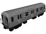 Subway Car 3D Model preview