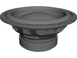 Subwoofer Bass Driver 8 Inch 3D Model preview